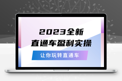 2023全新直通车·盈利实操：从底层，策略到搭建，让你玩转直通车