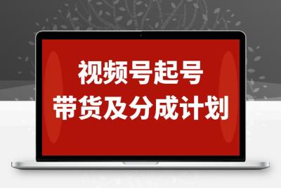 视频号快速起号，分成计划及带货，0-1起盘、运营、变现玩法，日入1000+