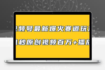 视频号最新爆火赛道玩法，几秒视频可达百万播放，小白即可操作（附素材）