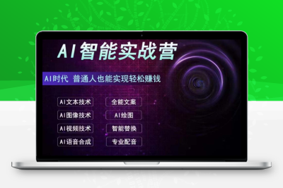 AI智能赚钱实战营保姆级、实战级教程，新手也能快速实现赚钱（全套教程）