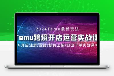 2024Temu跨境开店运营实战课，开店注册/选品/核价上架/日出千单实战课