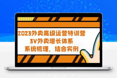 2023外卖高级运营特训营：3V外卖-增长体系，系统-梳理，结合-实例