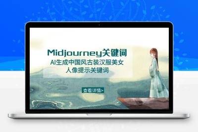 Midjourney关键词-AI生成中国风古装汉服美女人像提示关键词