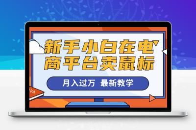 新手小白在电商平台卖鼠标月入过万，最新赚钱教学