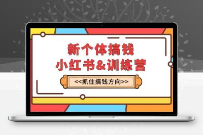 新个体·搞钱-小红书训练营：实战落地运营方法，抓住搞钱方向，每月多搞2w+