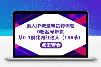 繁星·计划素人IP流量带货特训营：0粉起号带货 从0-1孵化网红达人（156节）