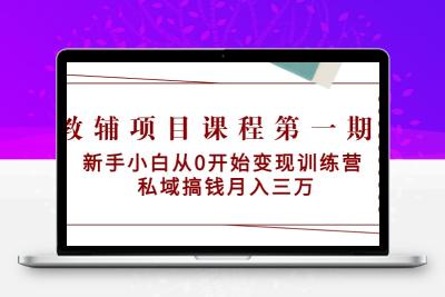 教辅项目课程第一期：新手小白从0开始变现训练营 私域搞钱月入三万