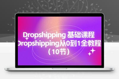 Dropshipping 基础课程，Dropshipping从0到1全教程（10节）