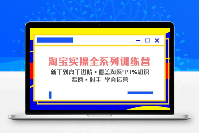 淘宝实操全系列训练营 新手到高手进阶·覆盖·99%知识 看透·对手 学会运营