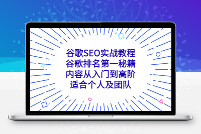 谷歌SEO实战教程：谷歌排名第一秘籍，内容从入门到高阶，适合个人及团队