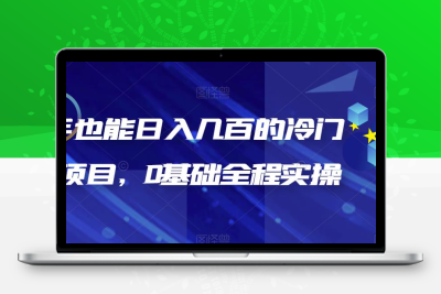 新手也能日入几百的冷门DIY项目，0基础全程实操【揭秘】