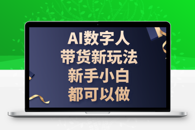 AI数字人带货新玩法，新手小白都可以做