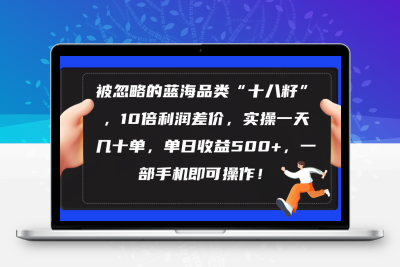 被忽略的蓝海品类“十八籽”，10倍利润差价，实操一天几十单 单日收益500+